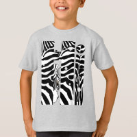 "Hi" Zebra Black/White Stripes Abstrait tendance