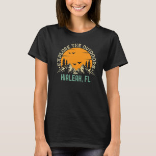 T-shirt Hialeah, Floride - Explorez Le Outdoors Premium