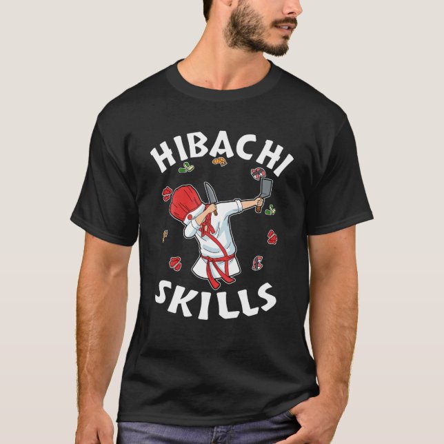 T-shirt Hibachi Connoisseur Cadeaux Hibachi Chef Costume H (Devant)