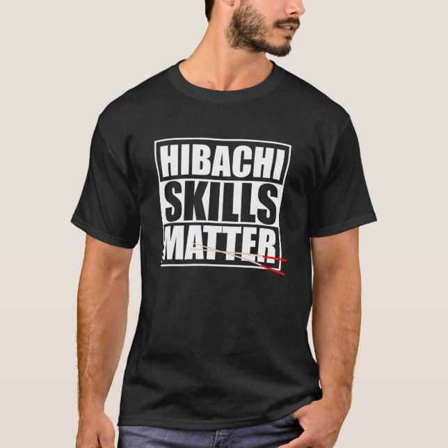 T-shirt Hibachi Habileté Hibachi Yum Yum Asiatique Cuisi J (Devant)
