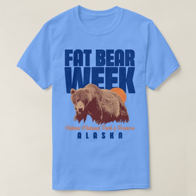 T-shirt Hibernation de la semaine de l'ours gras (Design devant)