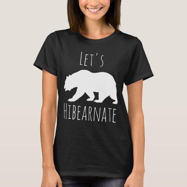 T-shirt Hibérons la silhouette de l'ours blanc (Devant)