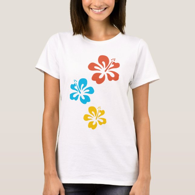 t-shirt hibiscus (Devant)