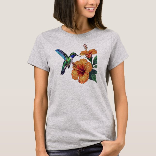 T-shirt Hibiscus Colibri (Devant)