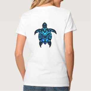 T-shirt Hibiscus des tortues tribales