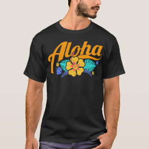 T-shirt Hibiscus hawaïen Aloha Hawaii Cadeaux Hommes Femme