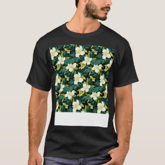 T-shirt Hibiscus hawaïen Motif sans mer tropical Monste