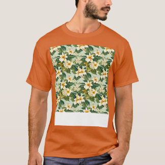 T-shirt Hibiscus hawaïen Motif sans mer tropical Monste