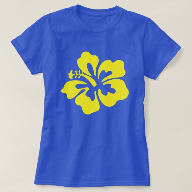 T-shirt Hibiscus jaune (Design devant)