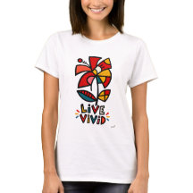 Hibiscus Rouge Vivant Tribal Géométrique Floral