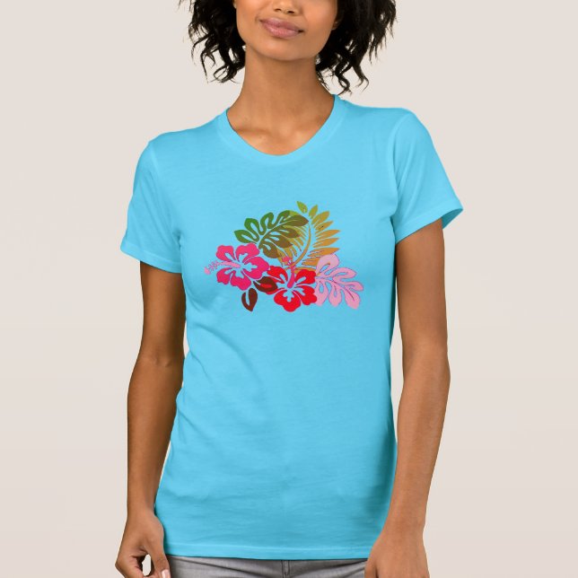 T-shirt Hibiscus tropical (Devant)