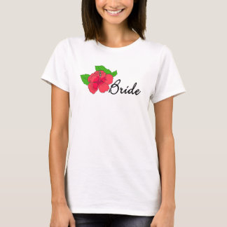 T-shirt Hibiscus Tropical BRIDE