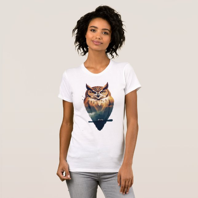T-shirt hibou (Devant entier)