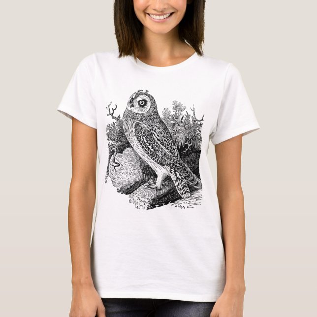 T-shirt Hibou à oreilles courtes (Devant)