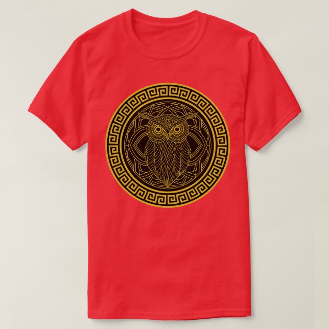 T-shirt hibou athénien (Design devant)