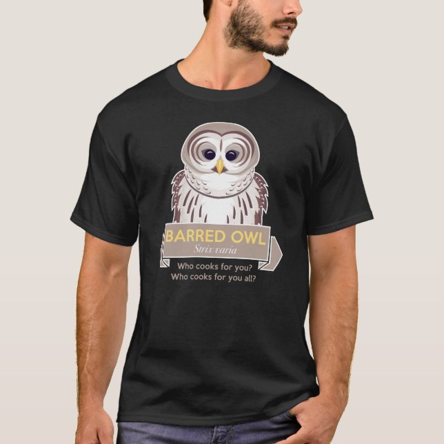 T-shirt Hibou barré (Devant)