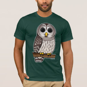 T-shirt Hibou barré de bande dessinée