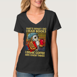 T-shirt Hibou C'est Ce Que Je Fais Je Lis Des Livres Je Bo