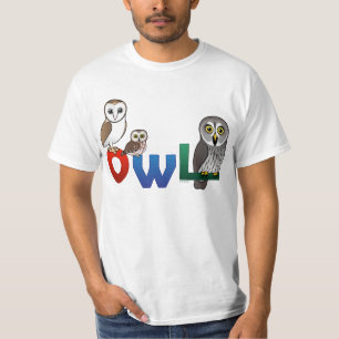 T-shirt Hibou coloré
