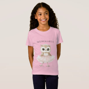 T-Shirt Hibou Danse Tutu Rose Ballerine