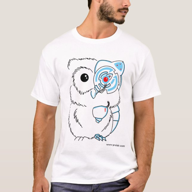 T-shirt Hibou de cyborg (Devant)