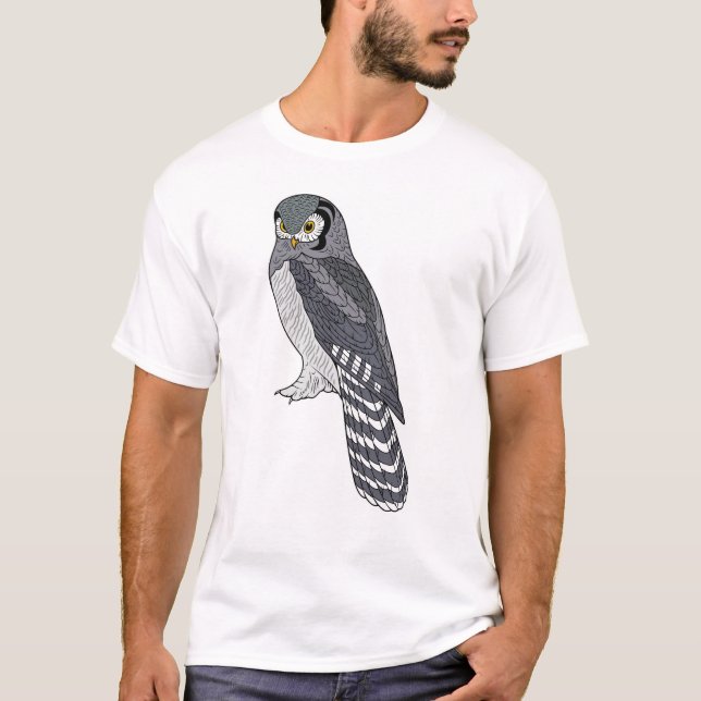 T-shirt Hibou de faucon du nord (Devant)