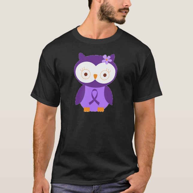 T-shirt Hibou de fibromyalgie (Devant)