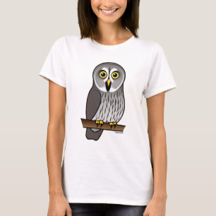 T-shirt Hibou de grand gris mignon