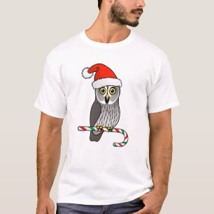 T-shirt Hibou de grand gris Père Noël