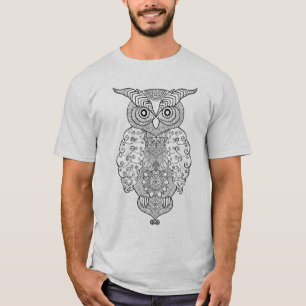 T-shirt Hibou de griffonnage
