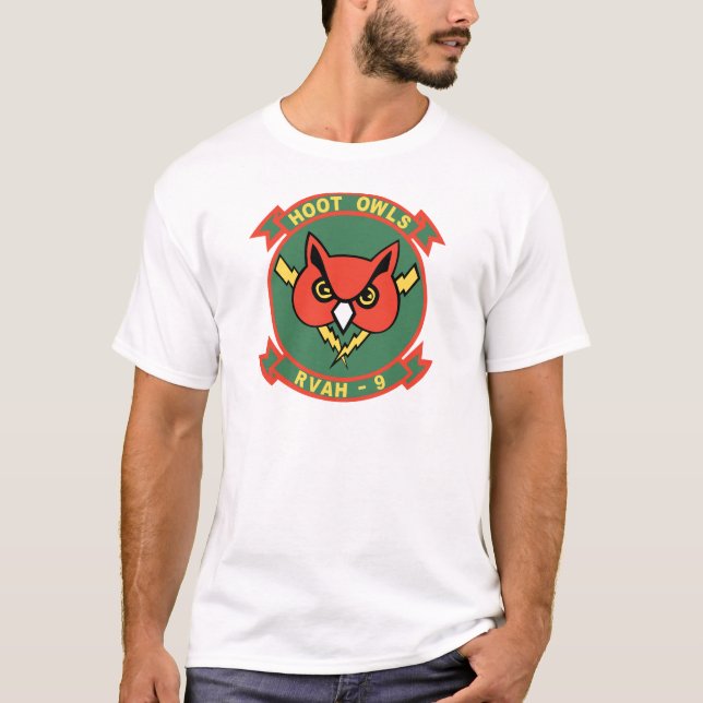 T-shirt Hibou de huée RVAH-9 (Devant)