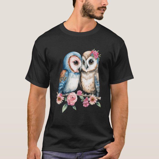 T-shirt Hibou de la mythologie de la forêt (Devant)