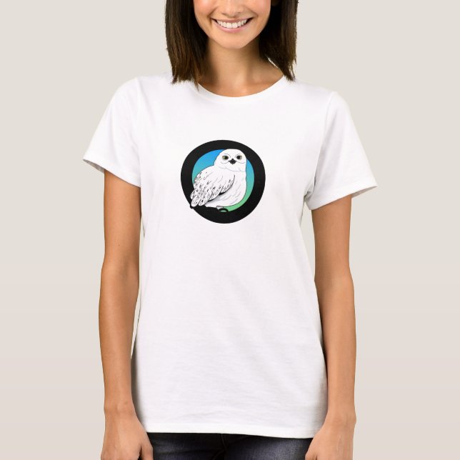 T-shirt hibou de neige (Devant)