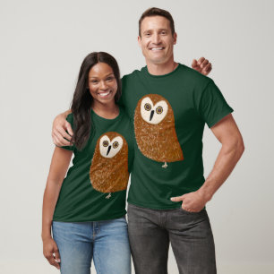 T-shirt Hibou des scieries du nord mignon moderne