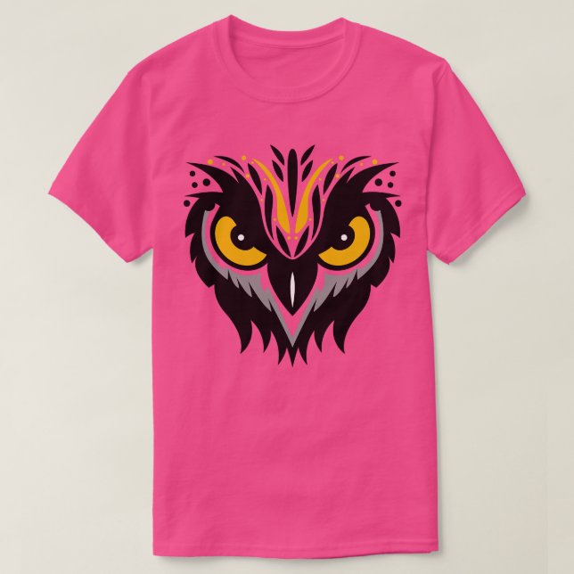 T-shirt hibou des yeux (Design devant)