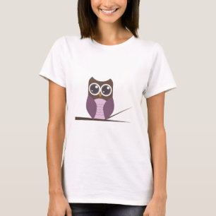 T-shirt Hibou doux sur la branche