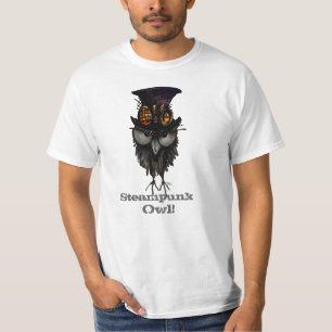 T-shirt Hibou drôle de Steampunk