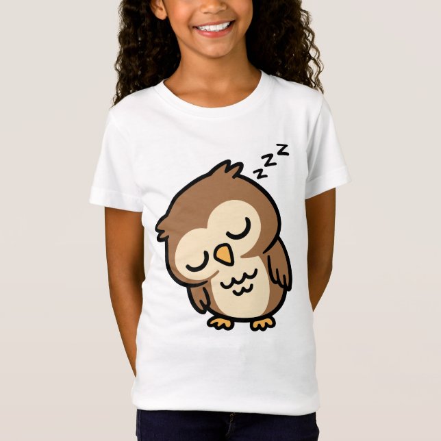 T-Shirt Hibou endormi (Devant)