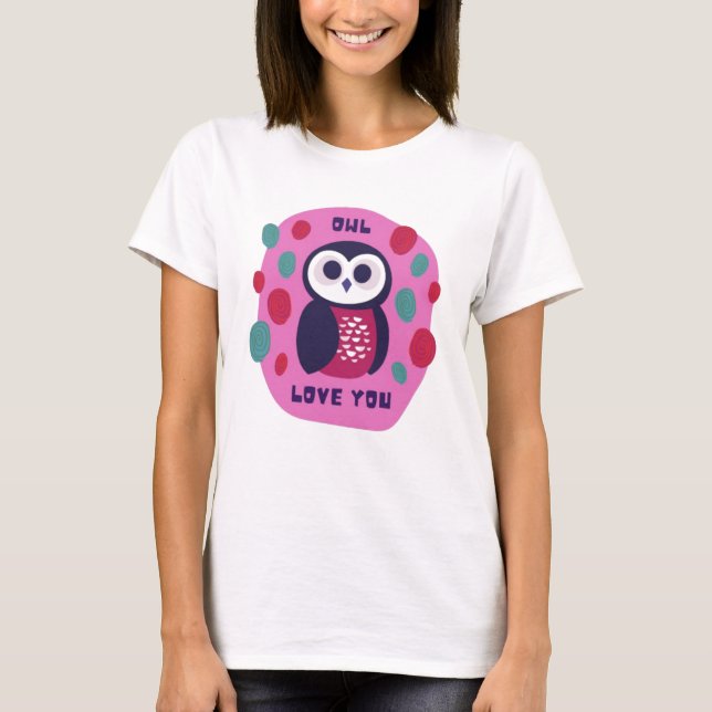 T-shirt Hibou illustré (Devant)