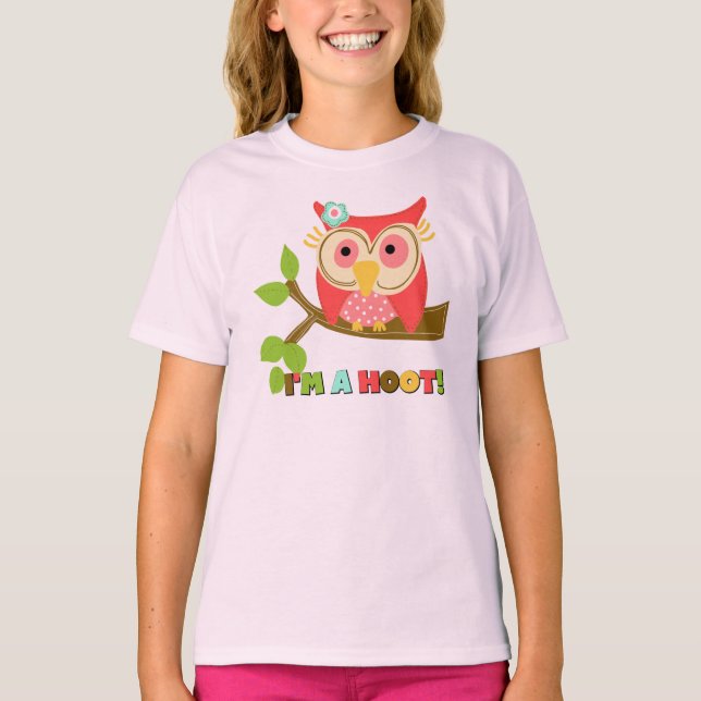 T-shirt Hibou je suis une huée (Devant)
