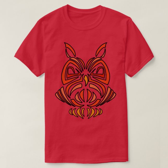 T-shirt hibou minimaliste (Design devant)