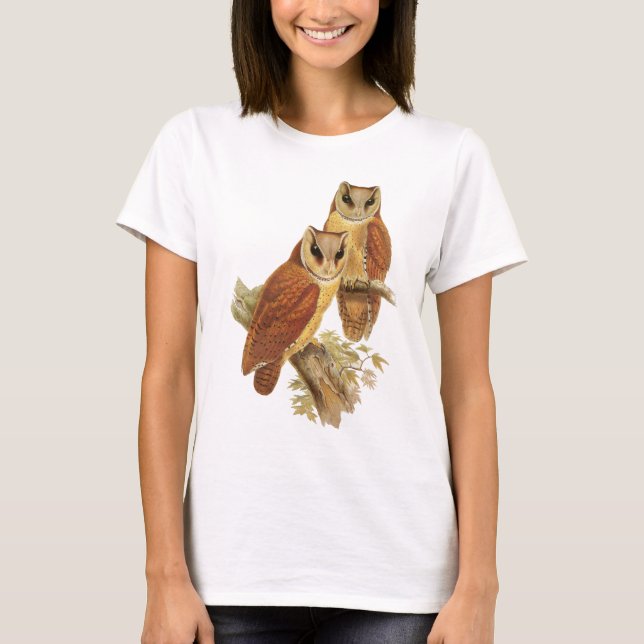 T-shirt Hibou oriental de baie (Devant)