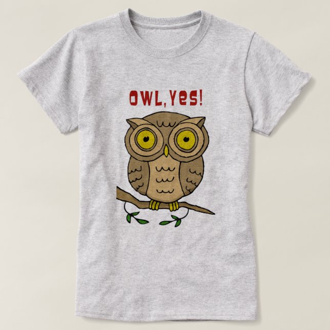 T-shirt Hibou, oui ! (Design devant)