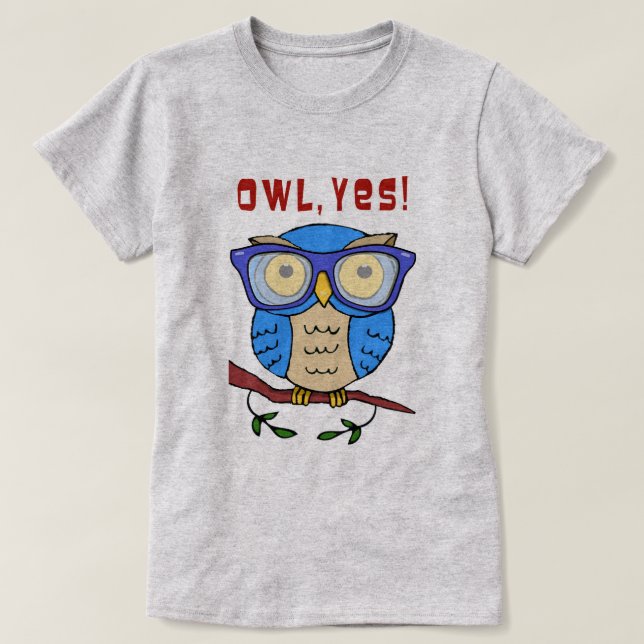 T-shirt Hibou, oui ! (Design devant)