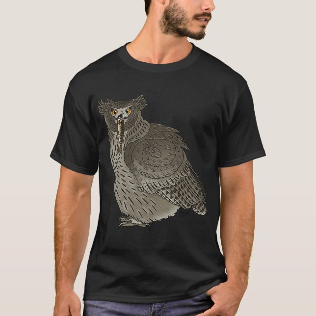 T-shirt Hibou pêcheur de Blakiston (Devant)