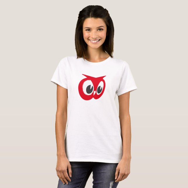T-shirt Hibou rouge (Devant entier)