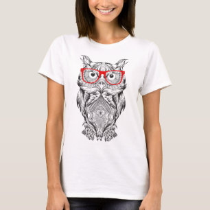 T-shirt Hibou sage