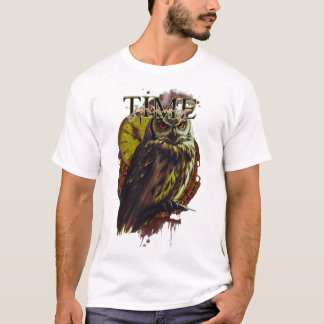 T-shirt hibou - Voyage dans le temps