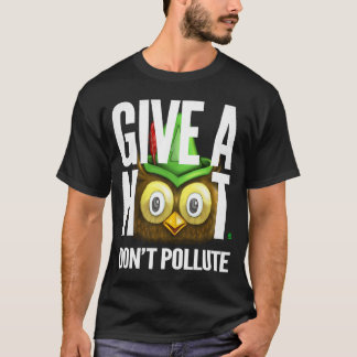 T-shirt Hibou Woodsy Donnez un coup de sifflet Ne polluez