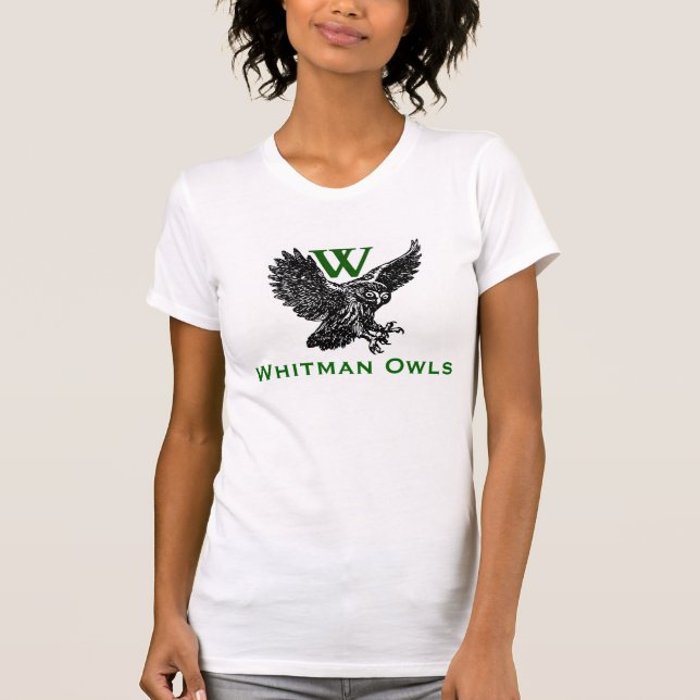 T-shirt Hiboux de pièce en t de dames de WU (Devant)